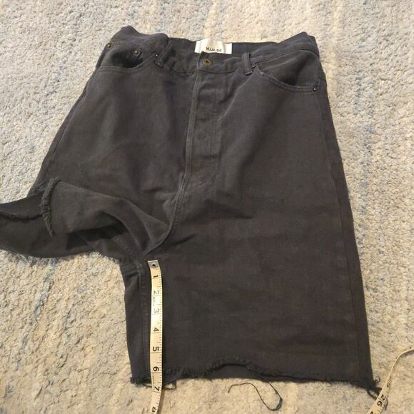 Vuja De Men's Mad In Japan Denim Cut Out  Jeans Shorts (30 Waist) Black - Picture 4 of 7